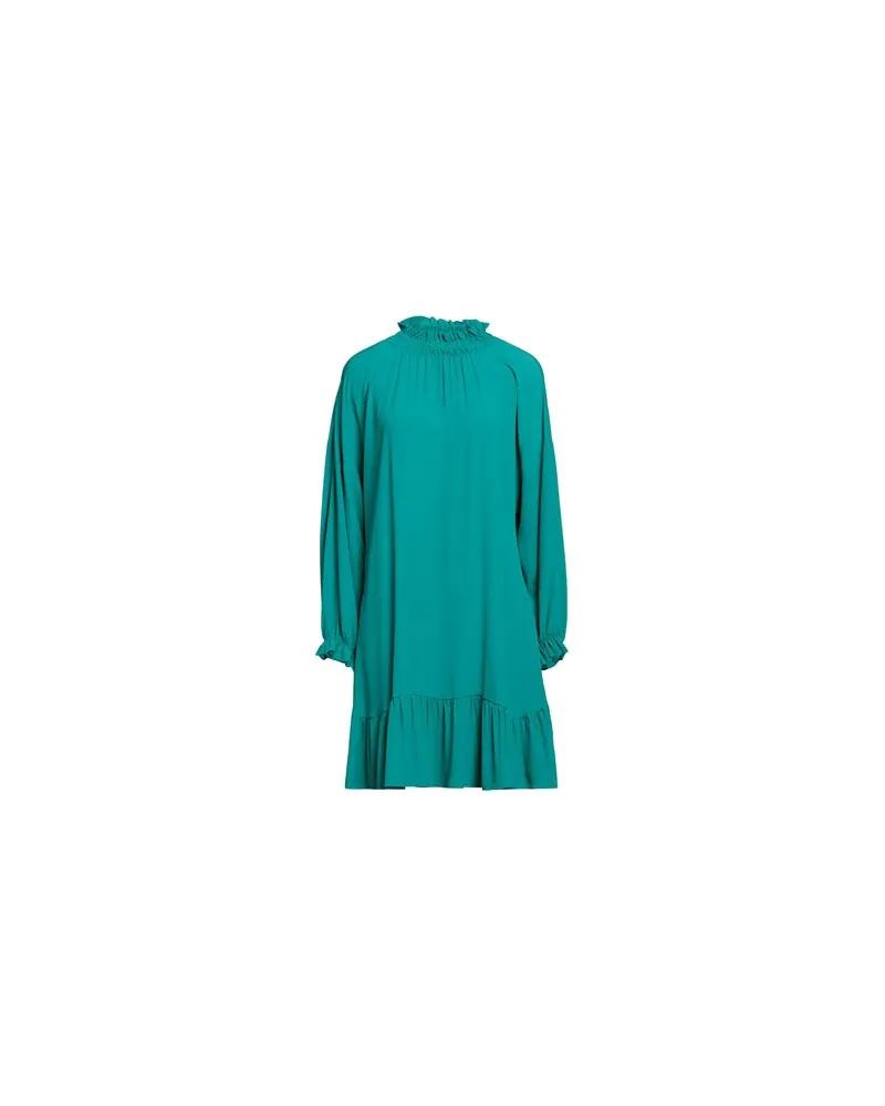 Semicouture KLEIDER - Mini-Kleiderauf YOOX.COM Smaragdgrün