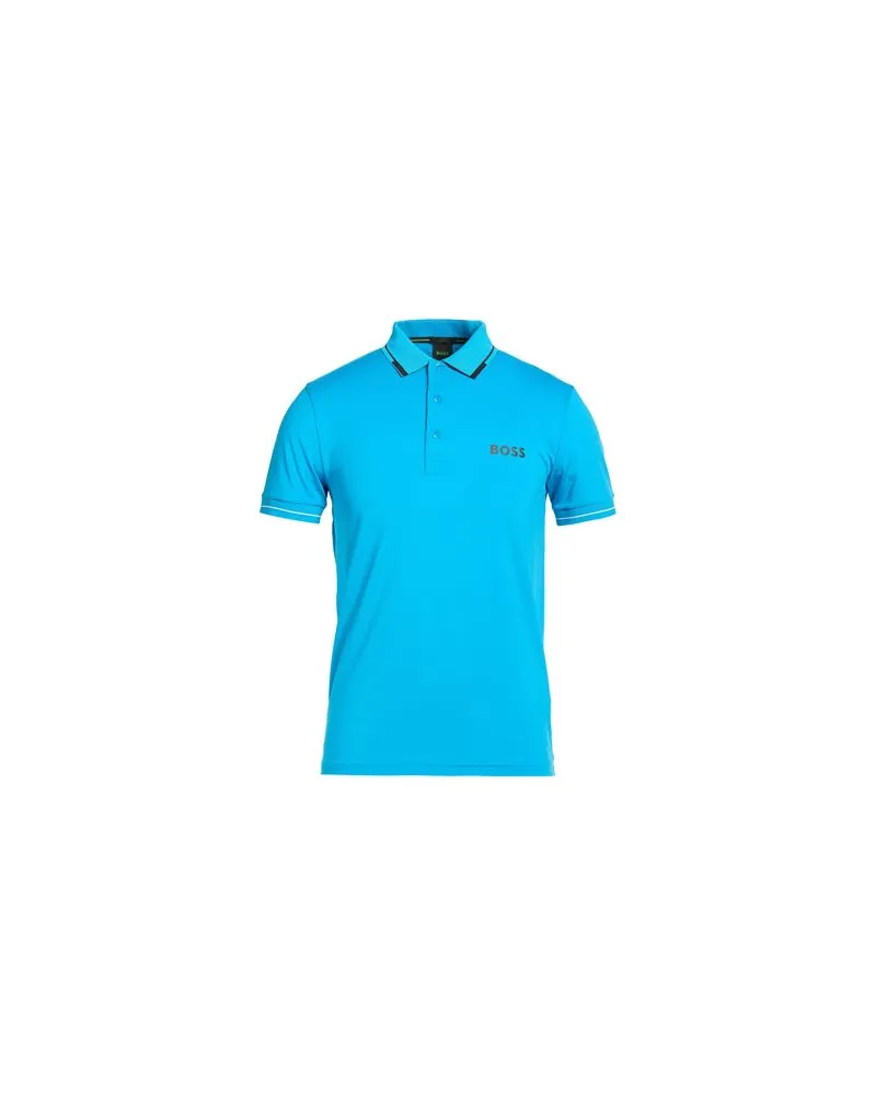 HUGO BOSS TOPS - Poloshirtsauf YOOX.COM Azurblau