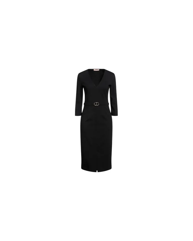Twin-Set KLEIDER - Midi-Kleiderauf YOOX.COM Schwarz