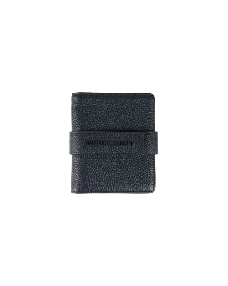 Emporio Armani Kleinlederwaren - Brieftaschenauf YOOX.COM Marineblau