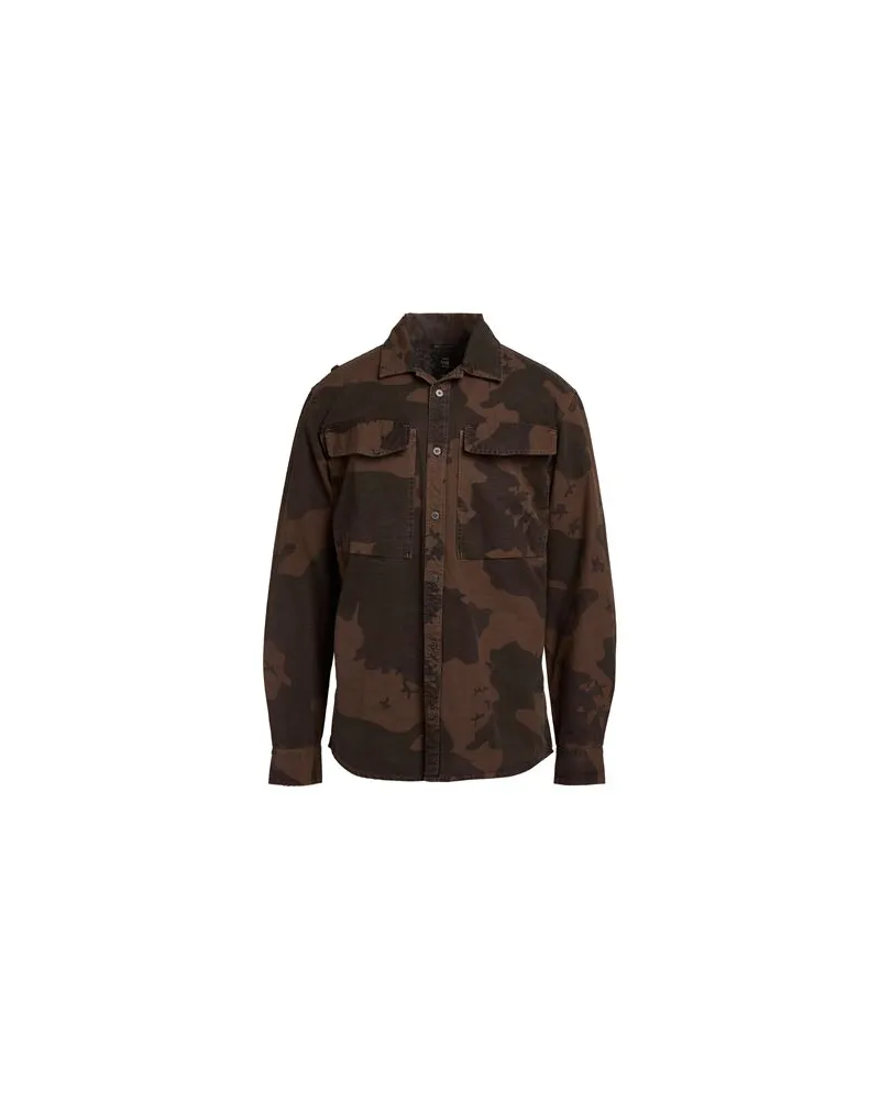 G-STAR RAW TOPS - Hemdenauf YOOX.COM Militärgrün