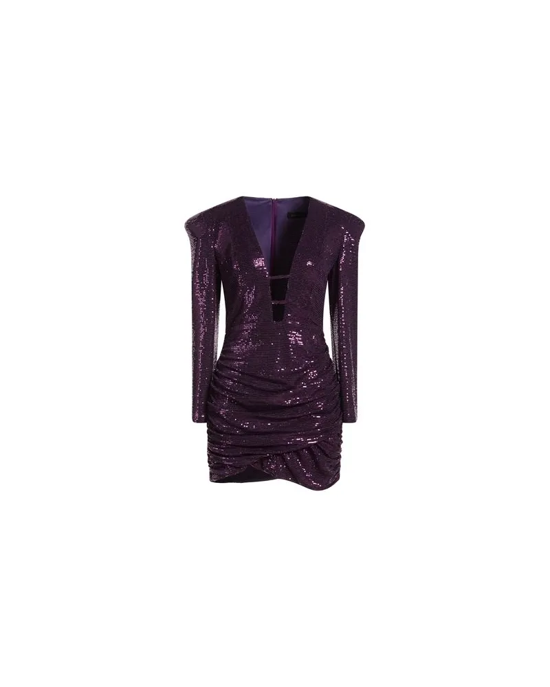ACTUALEE KLEIDER - Mini-Kleiderauf YOOX.COM Pflaume