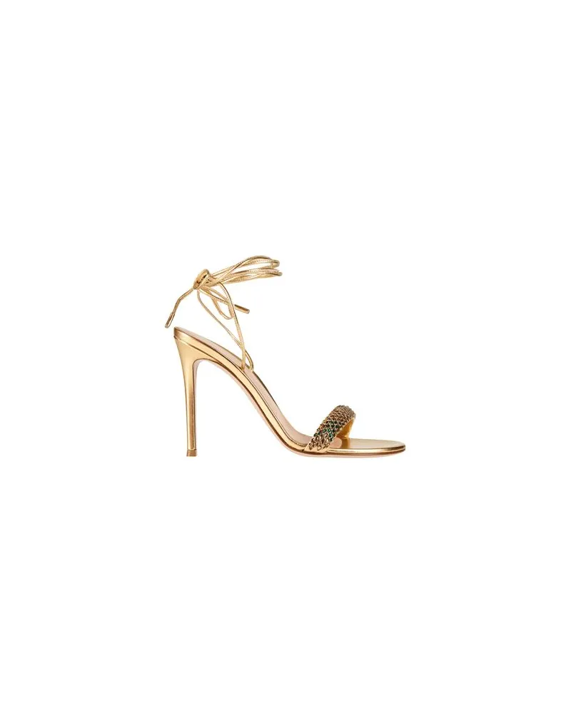 Gianvito Rossi SCHUHE - Sandalenauf YOOX.COM Gold