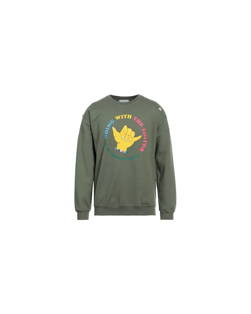 THE EDITOR TOPS - Sweatshirtsauf YOOX.COM Militärgrün