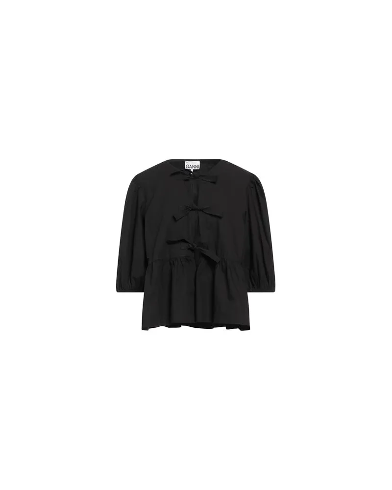 Ganni TOPS - Hemdenauf YOOX.COM Schwarz