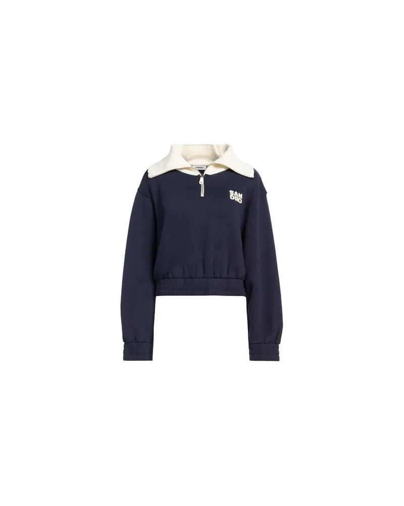 Sandro TOPS - Sweatshirtsauf YOOX.COM Marineblau