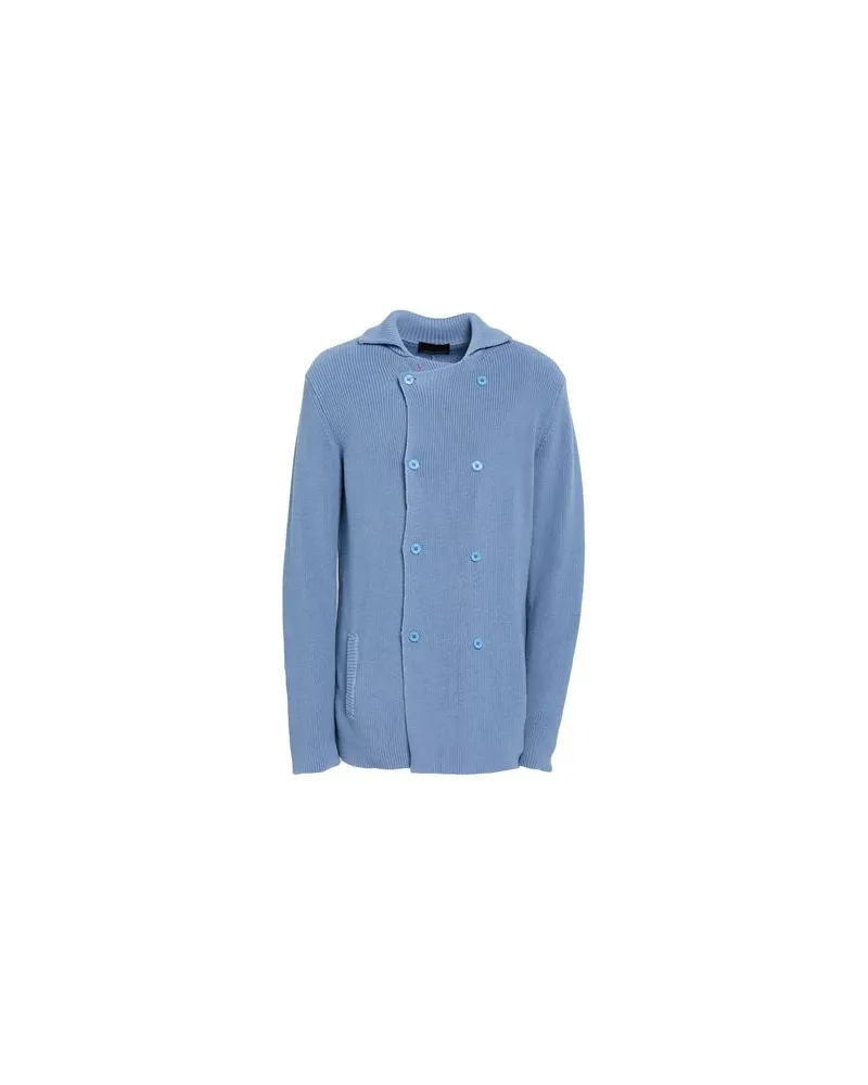 Roberto Collina STRICKWAREN - Strickjackenauf YOOX.COM Taubenblau