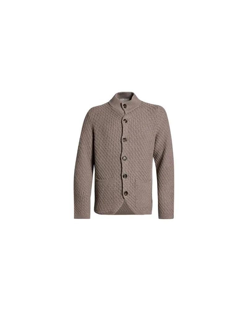 Canali STRICKWAREN - Strickjackenauf YOOX.COM Maulwurfsgrau