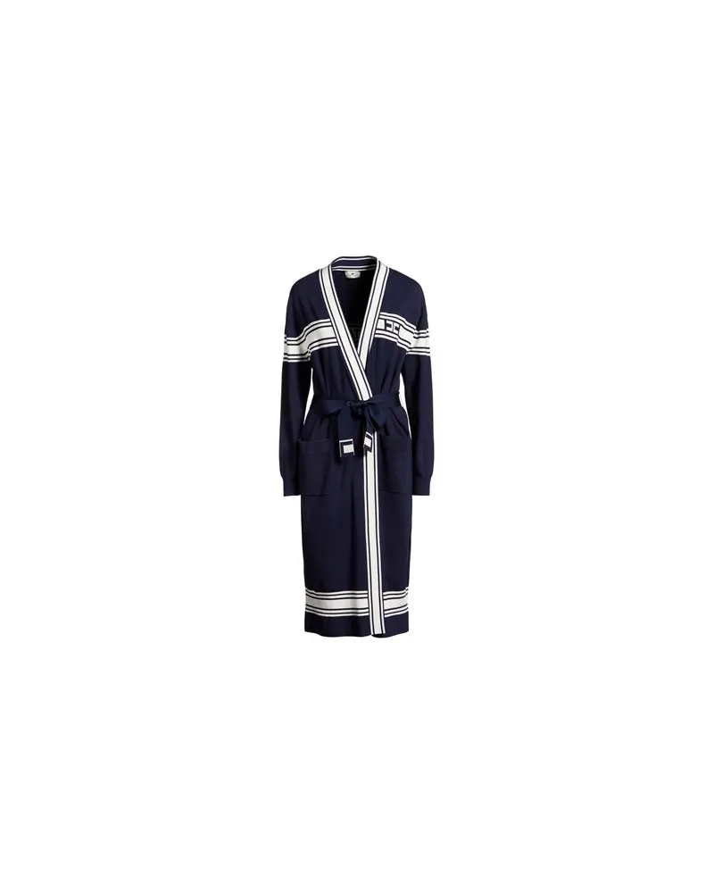 Elisabetta Franchi STRICKWAREN - Strickjackenauf YOOX.COM Marineblau