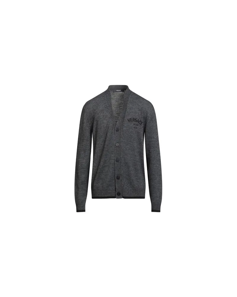 Versace STRICKWAREN - Strickjackenauf YOOX.COM Grau