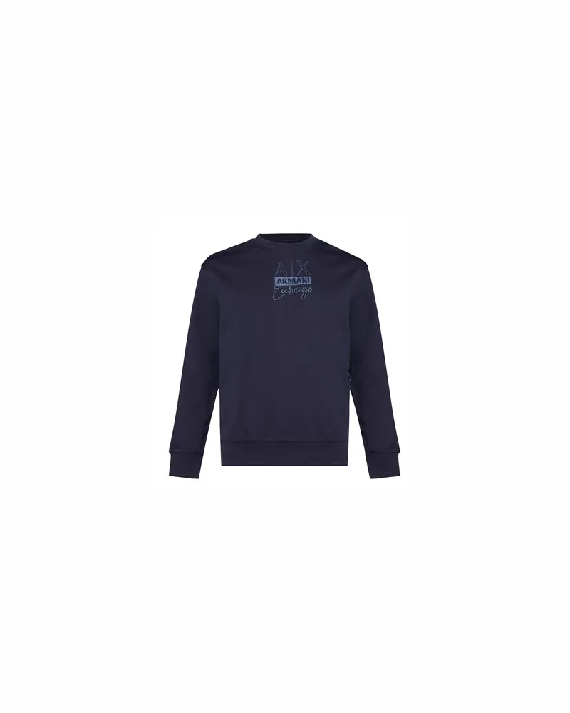 Armani Exchange TOPS - Sweatshirtsauf YOOX.COM Marineblau