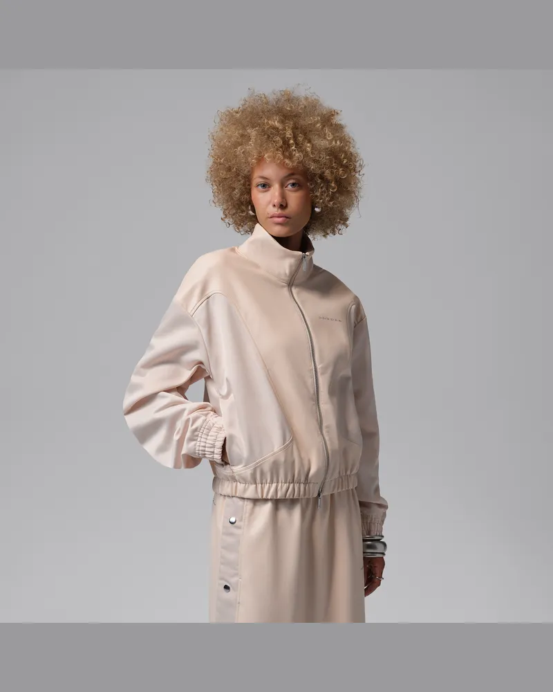 Jordan Flight Kunstlederjacke (Damen) - Weiß Weiß