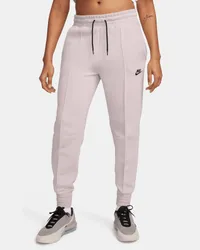 Nike Sportswear Tech Fleece Jogginghose mit mittelhohem Bund für Damen - Lila Lila