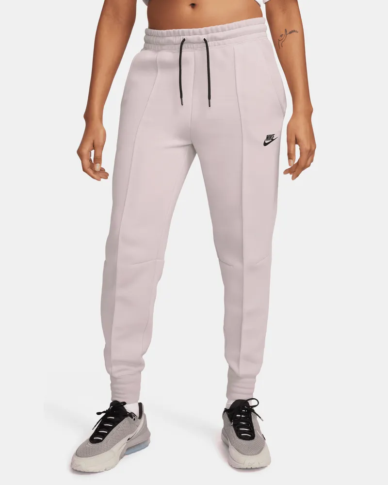 Nike Sportswear Tech Fleece Jogginghose mit mittelhohem Bund für Damen - Lila Lila