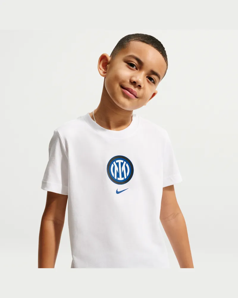 Nike Inter Mailand  Fußball-T-Shirt (ältere Kinder) - Weiß Weiß