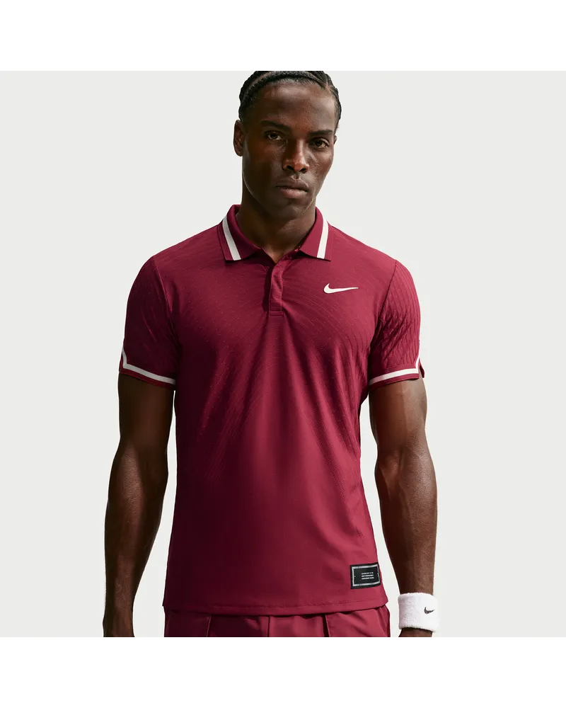 Nike Court Slam Aero-FIT Tennis-Poloshirt (Herren) - Rot Rot