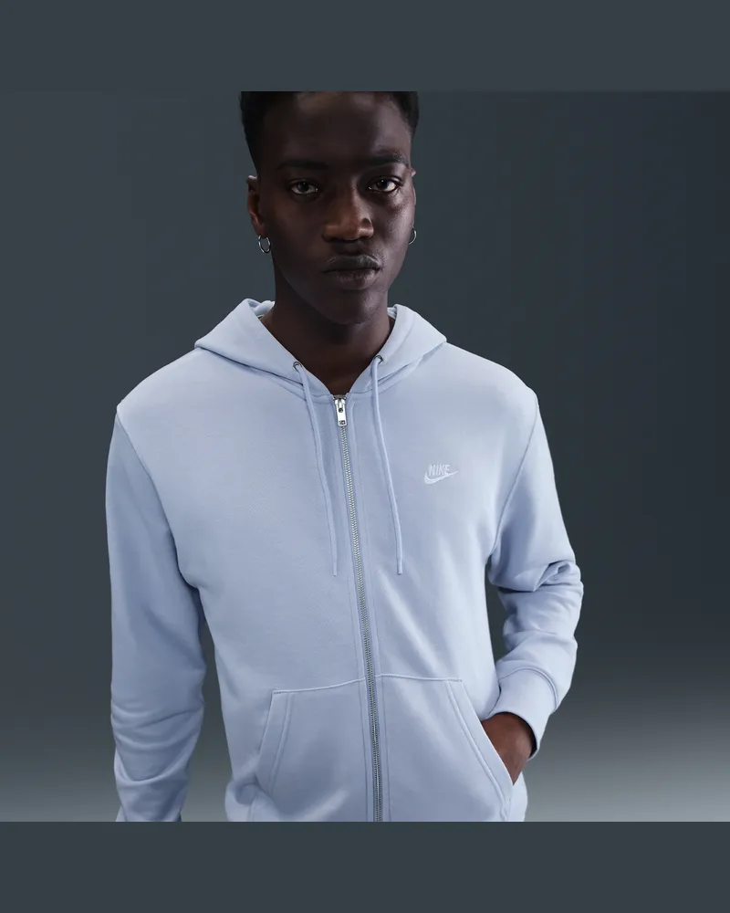 Nike Club Kapuzenjacke aus French Terry (Herren) - Grau Grau