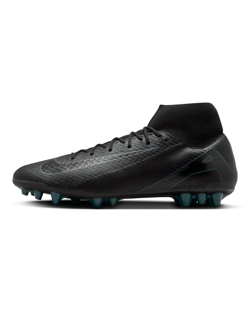 Nike Mercurial Superfly 10 Academy AG High-Top-Fußballschuh - Schwarz Schwarz