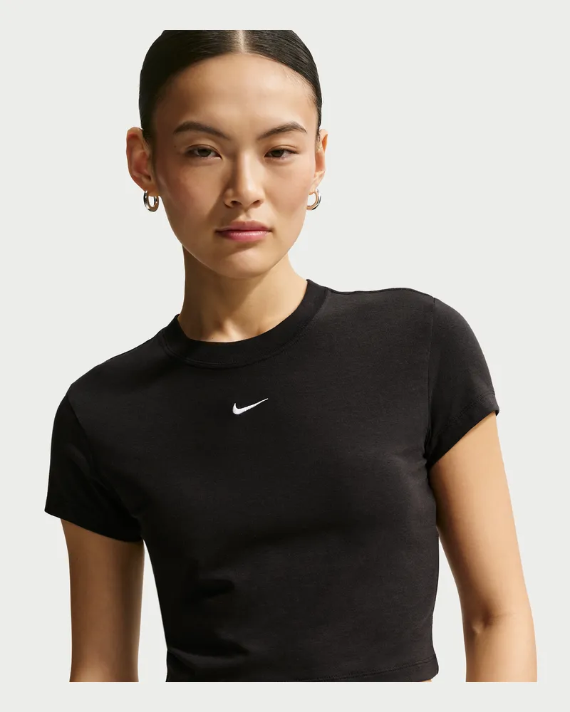 Nike Chill Knit Kurz-T-Shirt (Damen) - Schwarz Schwarz