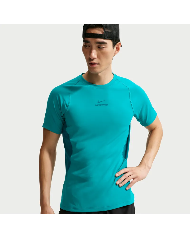 Nike Pro Training Dri-FIT Kurzarmshirt (Herren) - Grün Grün