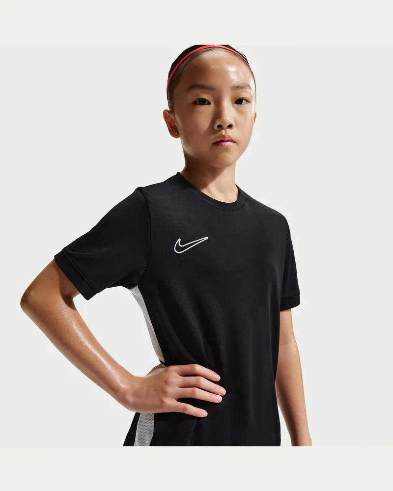 Nike Academy Dri-FIT Fußball-Oberteil (ältere Kinder, Mädchen) - Schwarz Schwarz