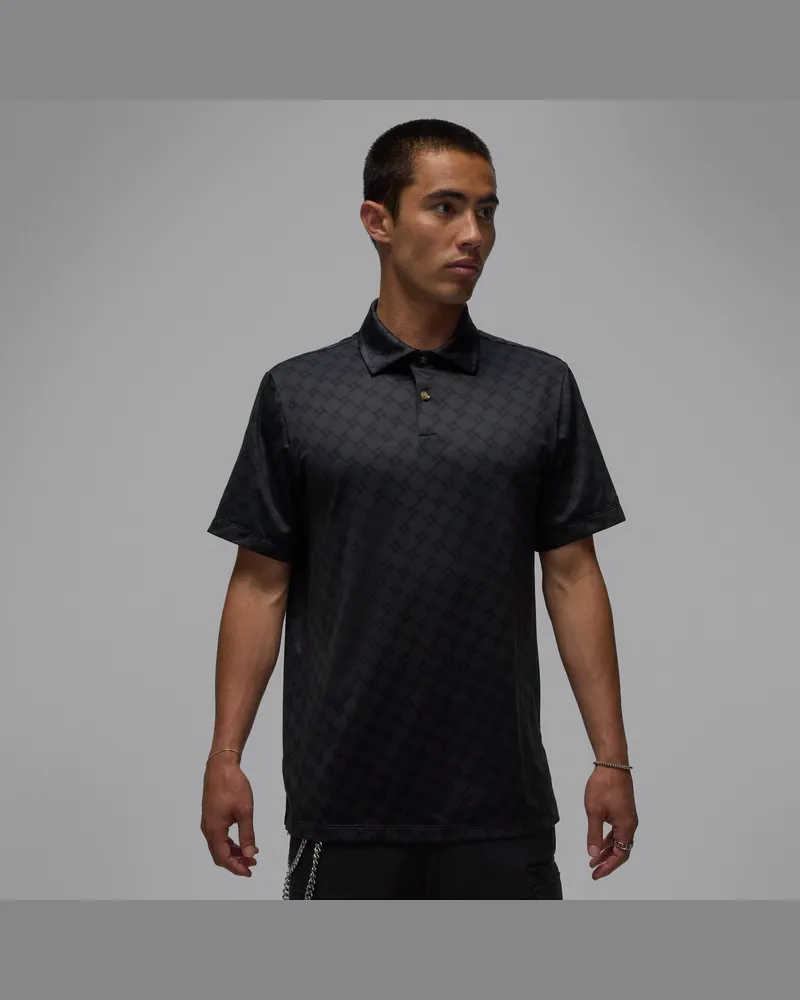 Jordan Sport Golf-Poloshirt mit Print (Herren) - Schwarz Schwarz