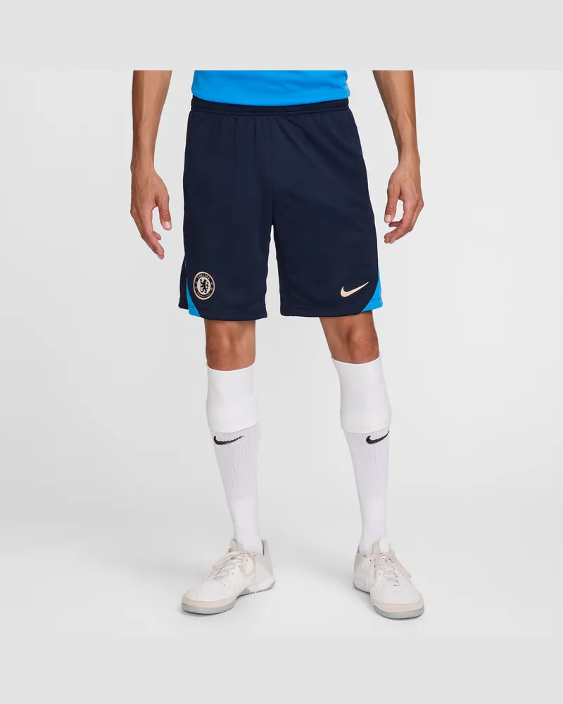 Nike FC Chelsea Strike Dri-FIT Fußballshorts aus Strickmaterial (Herren) - Blau