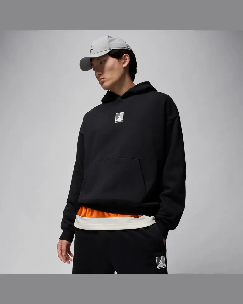 Jordan Brooklyn Fleece-Hoodie mit Grafik (Herren) - Schwarz Schwarz