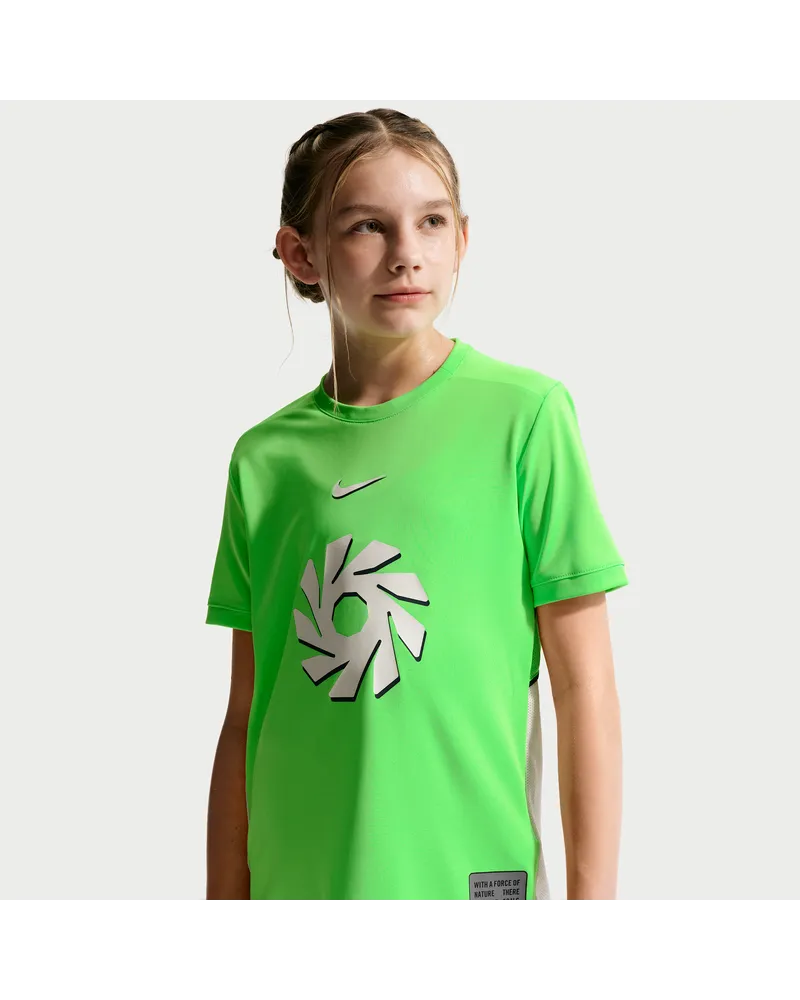 Nike Erling Haaland Academy  Dri-FIT-Fußballoberteil (ältere Kinder) - Grün Grün