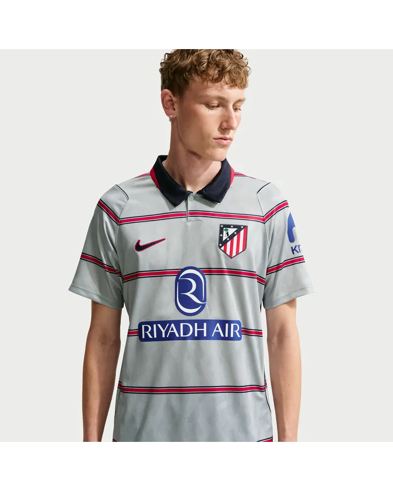 Nike Atlético Madrid 2026/27 Stadium Third  Dri-FIT Replika-Fußballtrikot (Herren) - Grau Grau