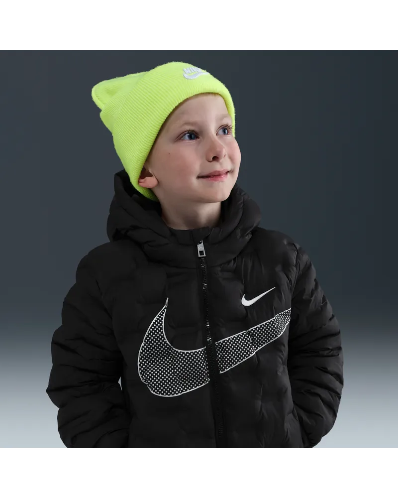 Nike nahtlose, gesteppte Puffer-Jacke (jüngere Kinder) - Schwarz Schwarz