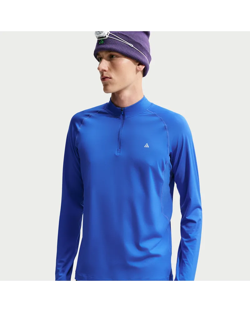 Nike ACG Wildsee Dri-FIT Wander-Longsleeve mit Viertelreißverschluss (Herren) - Blau Blau