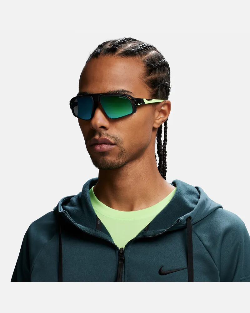 Nike Flyfree verspiegelte Sonnenbrille - Schwarz Schwarz