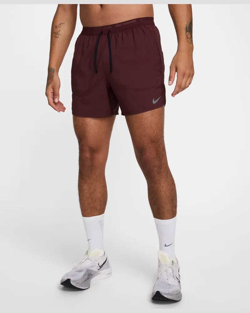 Nike Stride Dri-FIT-Laufshorts mit Futter für Herren (ca. 12,5 cm) - Rot Rot