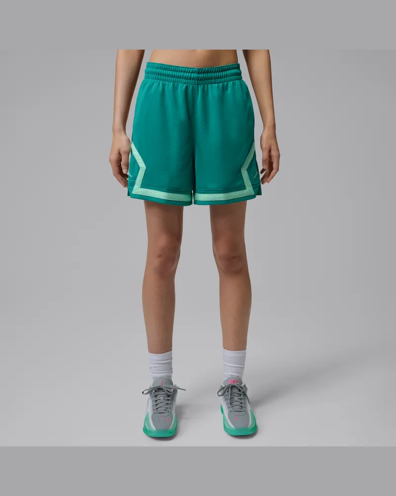 Jordan Sport Diamond Shorts für Damen (ca. 10 cm) - Grün Grün
