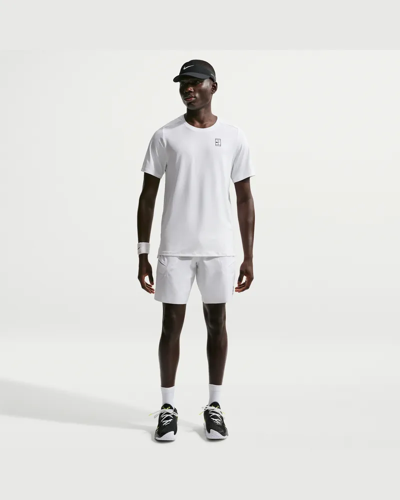 Nike Court Advantage Dri-FIT Tennisshorts (Herren, ca. 20,5 cm) - Weiß Weiß