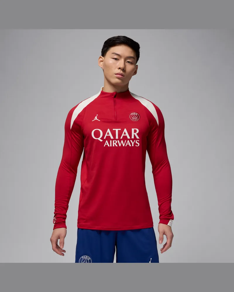 Jordan Paris Saint-Germain Strike Fourth  Fußball-Drill-Strickoberteil mit Dri-FIT-Technologie (Herren) - Rot Rot