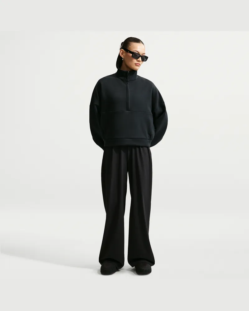 Nike 24.7 PerfectStretch Dri-Fit-Hose mit hohem Bund und weitem Bein (Damen) - Schwarz Schwarz