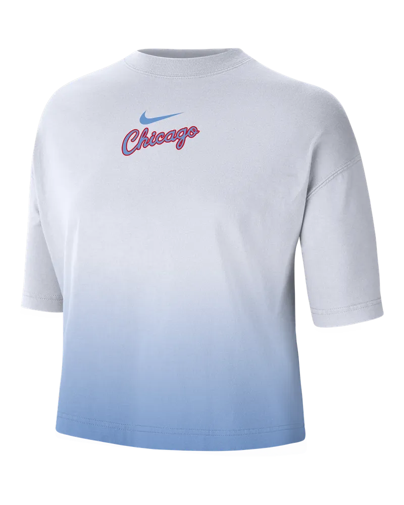 Nike Chicago Bulls Courtside City Edition Premium lockeres  NBA-T-Shirt (Damen) - Weiß Weiß