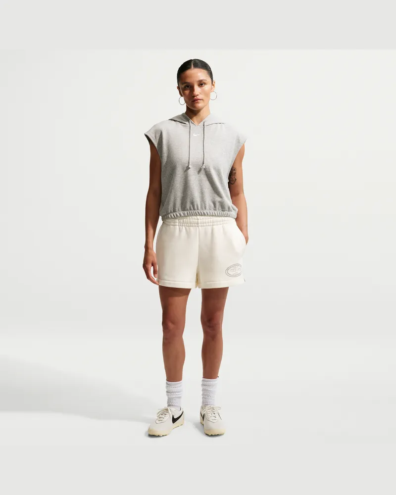 Nike Fleece-Shorts für Damen - Weiß Weiß