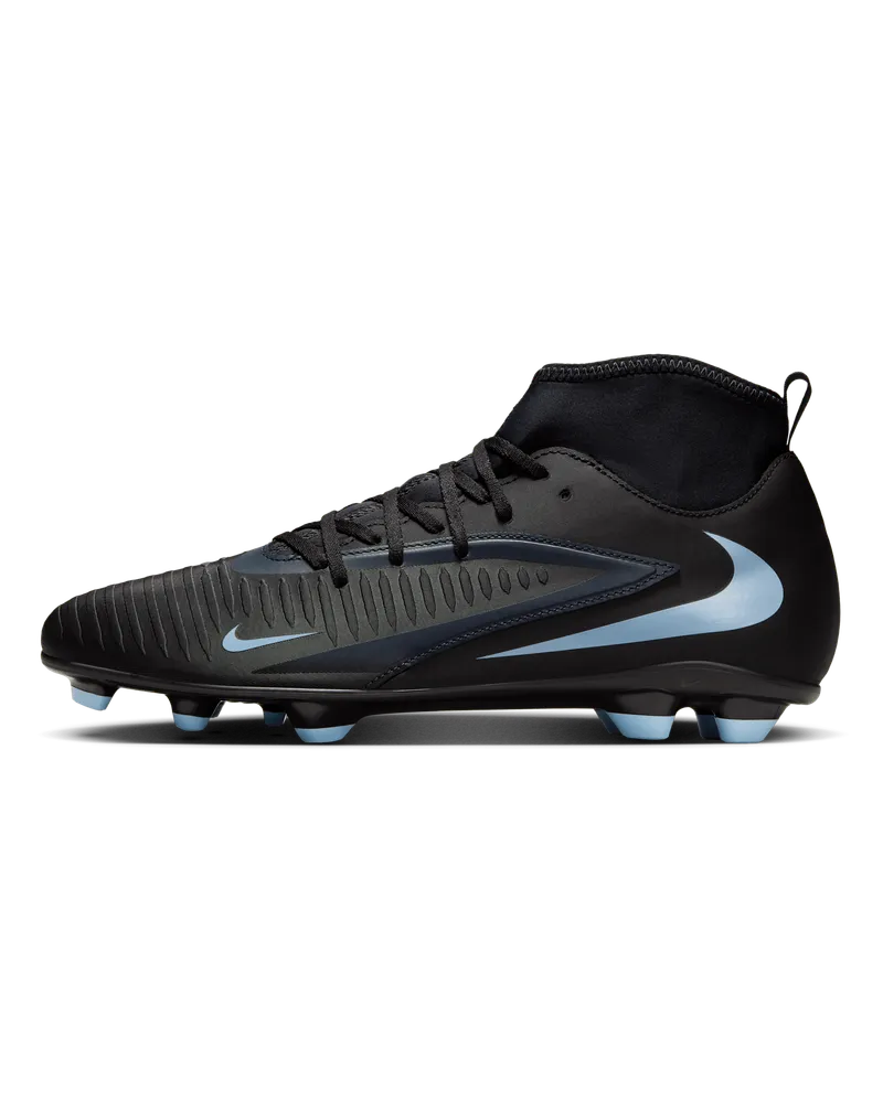 Nike Phantom 6 High Club Fußballschuh für verschiedene Böden - Schwarz Schwarz