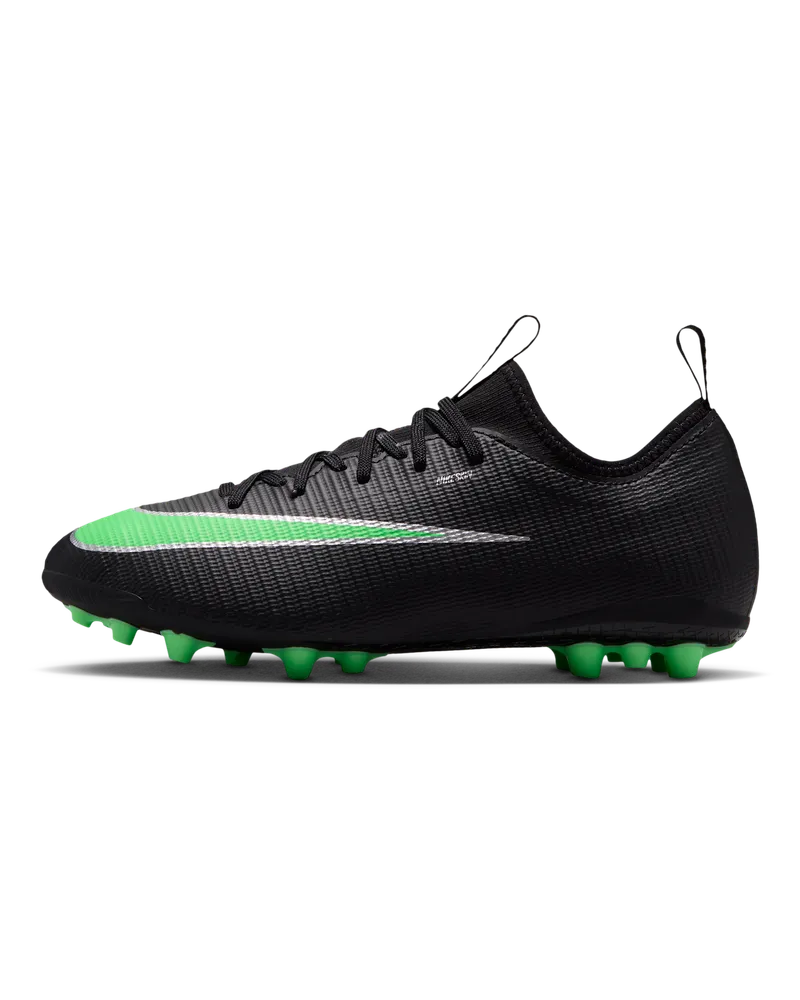 Nike Jr. Mercurial Vapor 17 Academy Low-Top-Fußballschuh für Kunstrasen für ältere Kinder - Schwarz Schwarz