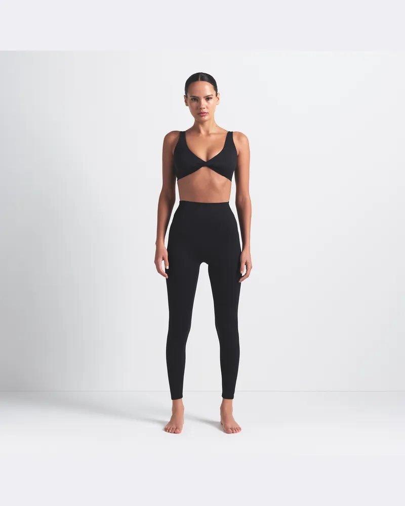 Nike SKIMS Leggings mit 66 cm hohem Bund und mattem Material (Damen) - Schwarz Schwarz