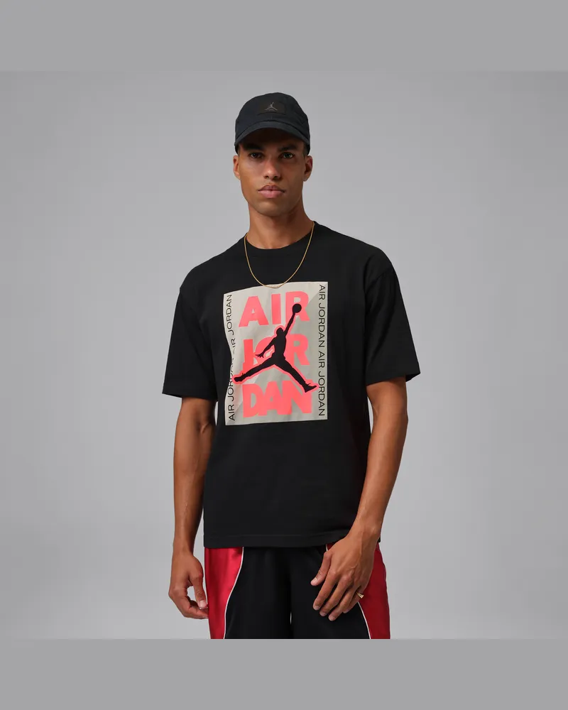 Jordan Men-T-Shirt mit Grafik - Schwarz Schwarz