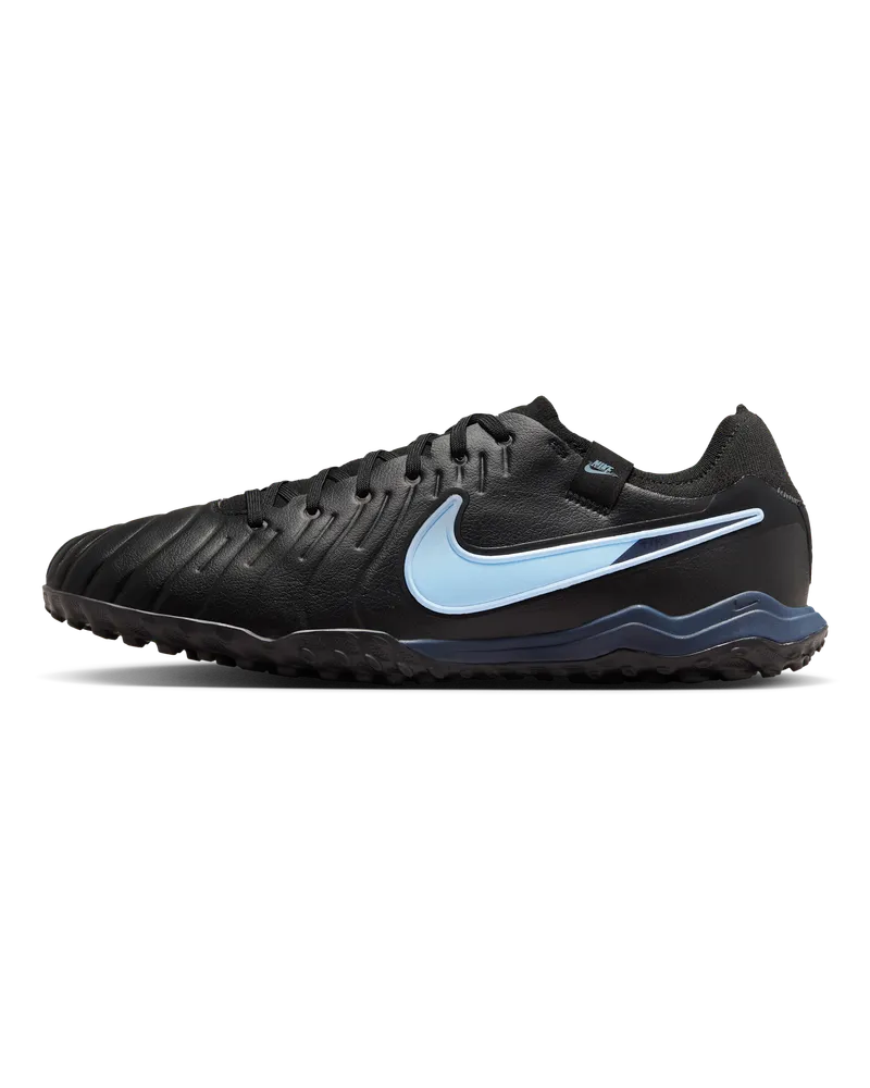Nike Tiempo Legend 10 Pro Low-Top-Fußballschuh für Turf - Schwarz Schwarz