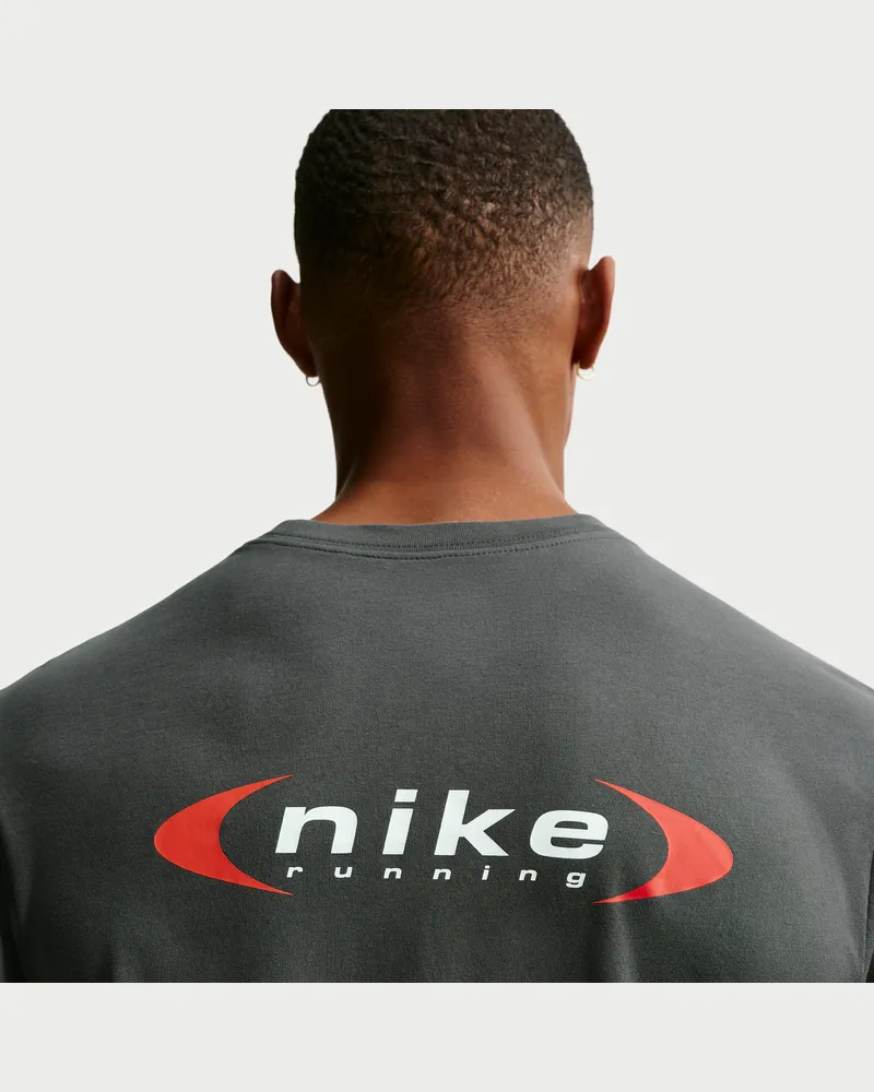 Nike Retro Dri-FIT Lauf-T-Shirt (Herren) - Grau Grau