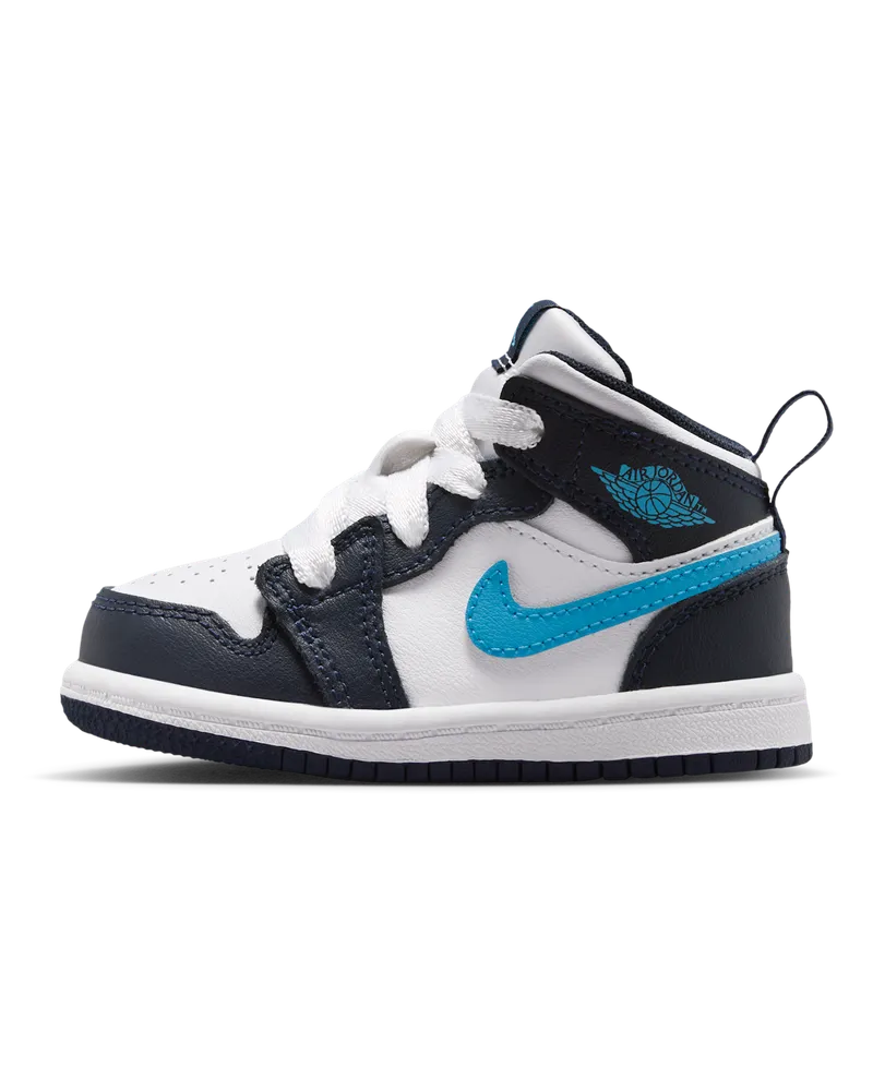 Jordan 1 Mid Schuh für Babys und Kleinkinder - Blau Blau