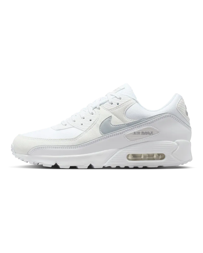 Nike Air Max 90 Premium Schuh mit reflektierenden Akzenten (Herren) - Weiß Weiß