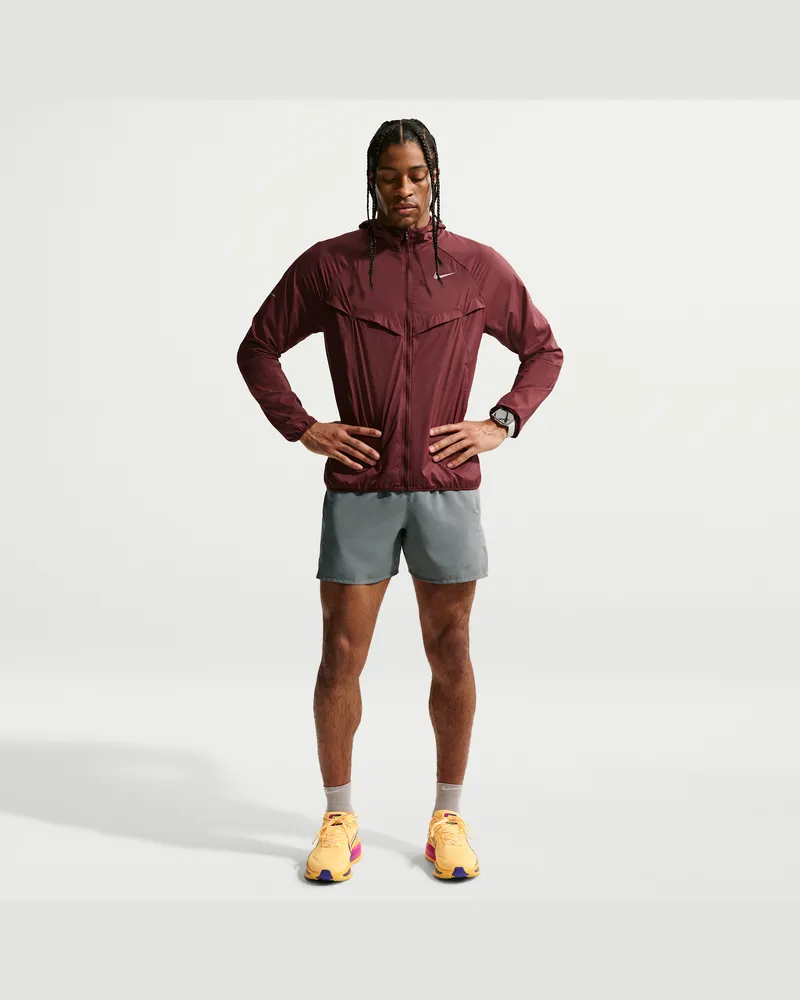 Nike Miler Dri-FIT Laufshorts mit Futter (ca. 13 cm, Herren) - Grau Grau