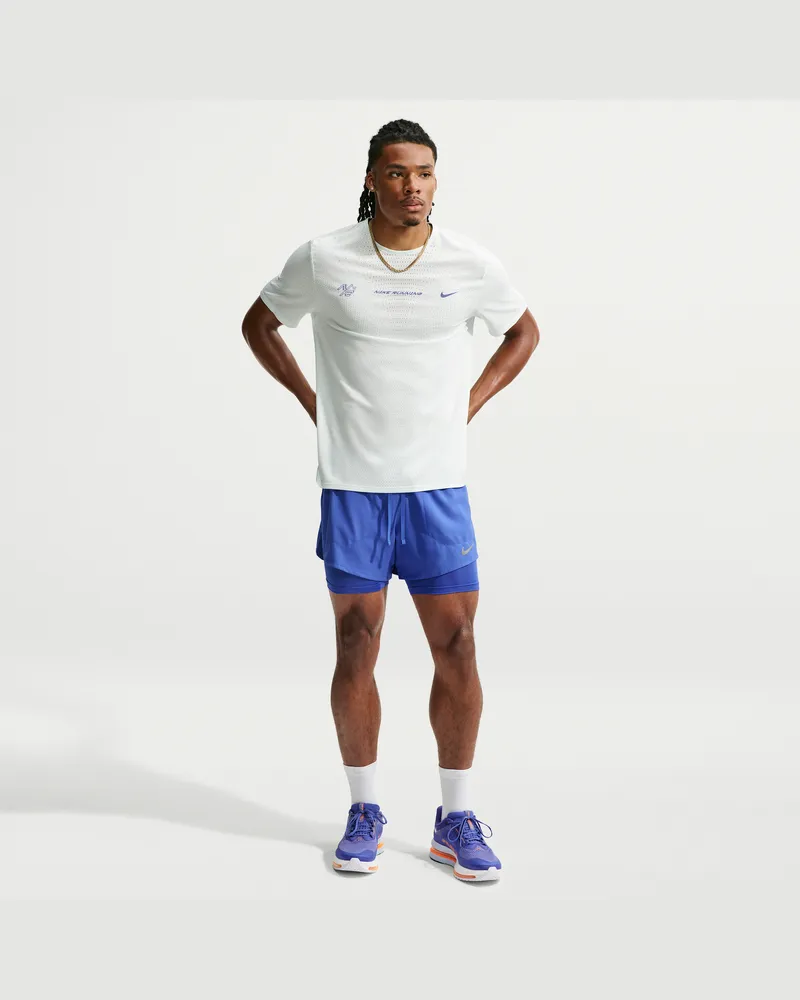 Nike Stride Dri-FIT Hybrid-Laufshorts für Herren (ca. 12,5 cm) - Blau Blau